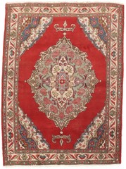 Semi-Antique Handmade Wool Floral Medallion Oriental Rug Decor Carpet 4’9X6’5 ft