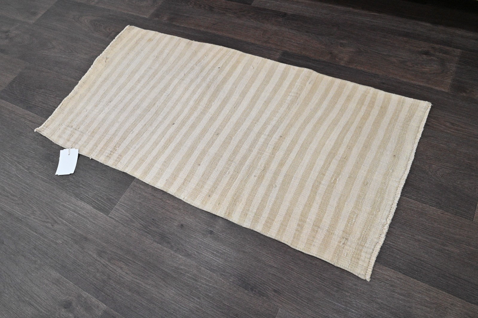 Oushak Turkish Doormat Rug 2x3 BEIGE Vintage Anatolian Handmade Small Kilim Rug gallery