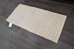 Oushak Turkish Doormat Rug 2×3 BEIGE Vintage Anatolian Handmade Small Kilim Rug