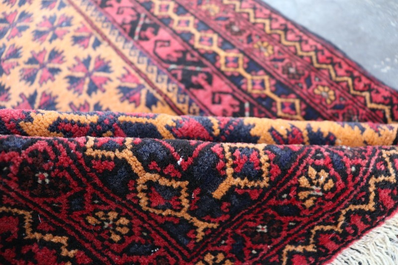 Antique Afghan Handmade Baluchi Sistan Rug 6'4 x 3'11 ft gallery