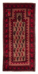 Traditional Vintage Hand-Knotted Area Rug 3’3″ x 6’3″ Oriental Wool Carpet