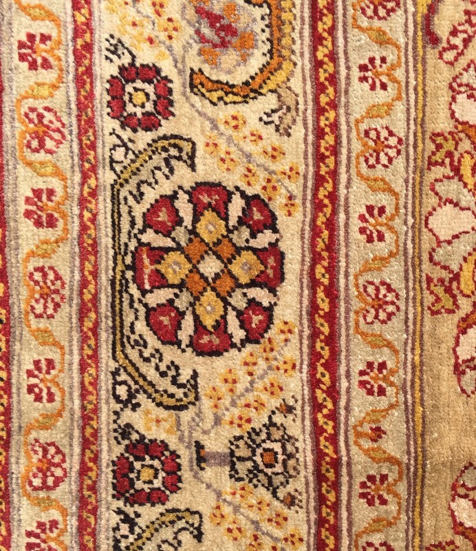 ANTIQUE GORDES RUG Circa : 1890 Size 4' 5" x 6' 6" gallery