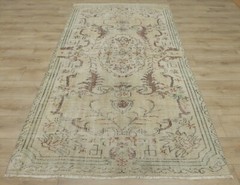 Nomadic Sparta Carpet Traditional Handmade Oriental Beige Wool Area Rug 5×8 ft