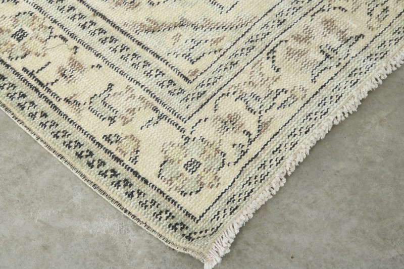 5x9 Turkish Area Rug Hand-Knotted Vintage Oushak Wool Rug Faded Boho Carpet,745 gallery