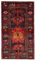 Vintage 3’9″ x 6’8″ Traditional Hand Knotted Vegetable Dye Wool Area Rug