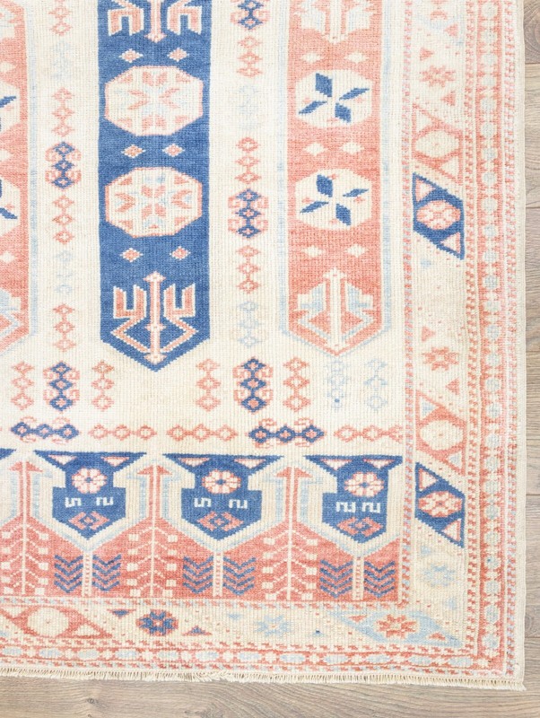 Modern Traditional Turkish Carpet 3'3''x4'5'' ft Hand-knotted Oushak Small Rug gallery
