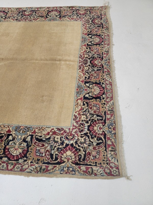 Antique Oriental Hand-Knotted Wool Runner Beige/Red/Blue/Green 4'9" x 17'7" gallery