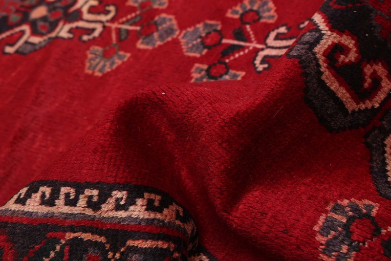 3'6" x 9'10" Vintage Hand-knotted Runner Rug Traditional Oriental Wool Carpet gallery