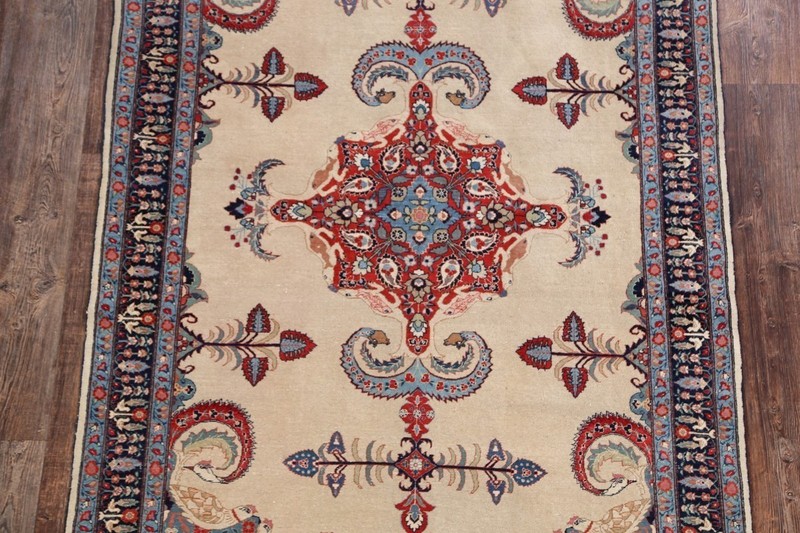 Antique Traditional Area Rug 5x7 Ft Hand-Knotted Medallion Bedroom Wool Carpet gallery