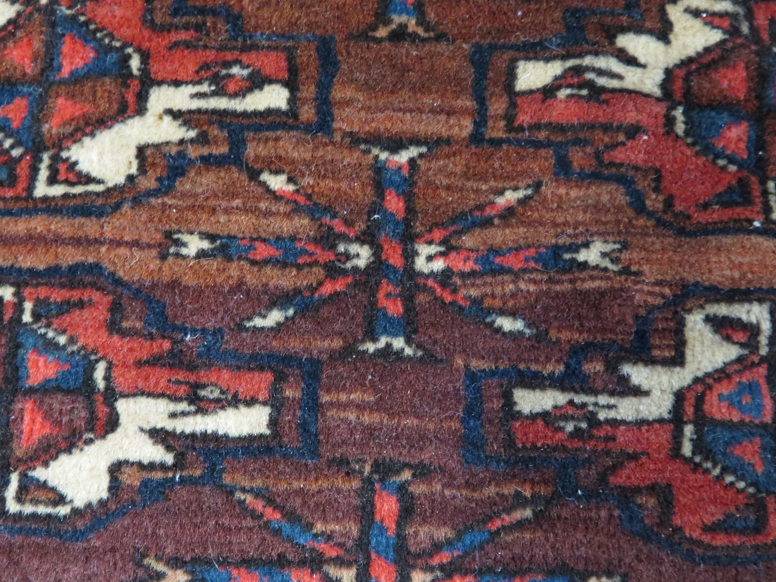 Yomud Turkmen storage bag face chuval, circa 1920, fine condition, 41" x 31" gallery