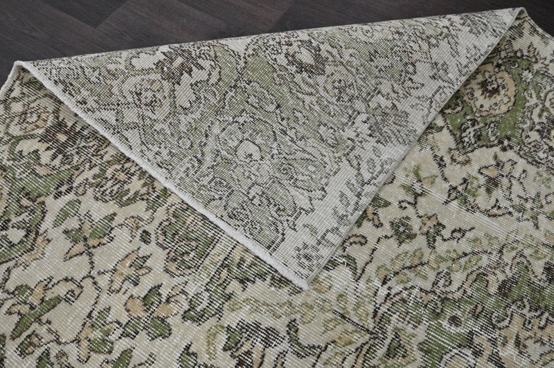Oushak 5x8,Turkish Rug,vintage,anatolian,BEIGE,kilim,Bohemian,handmade,wool gallery