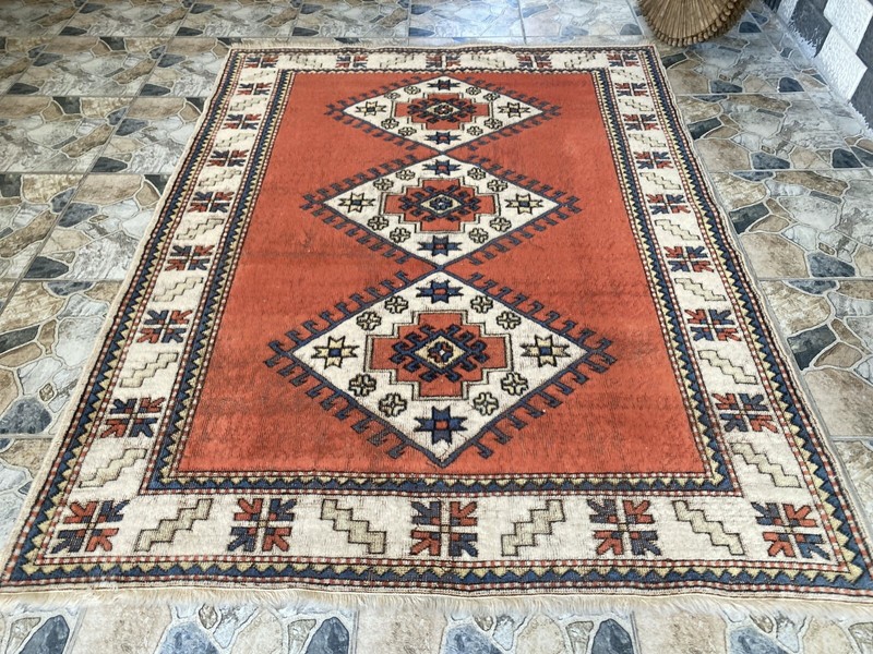 Vintage Turkish Oushak Rug | 5 x 6 ft | Farmhouse Handmade Floral Wool Area Rug gallery