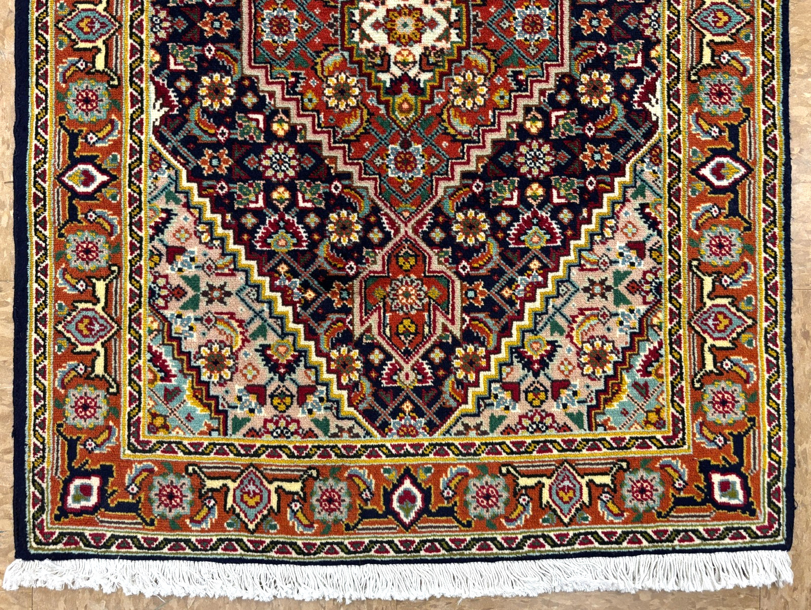 Hand Knotted Vintage Wool Rug 2x3 Navy Blue Tribal Oriental Accent Carpet gallery