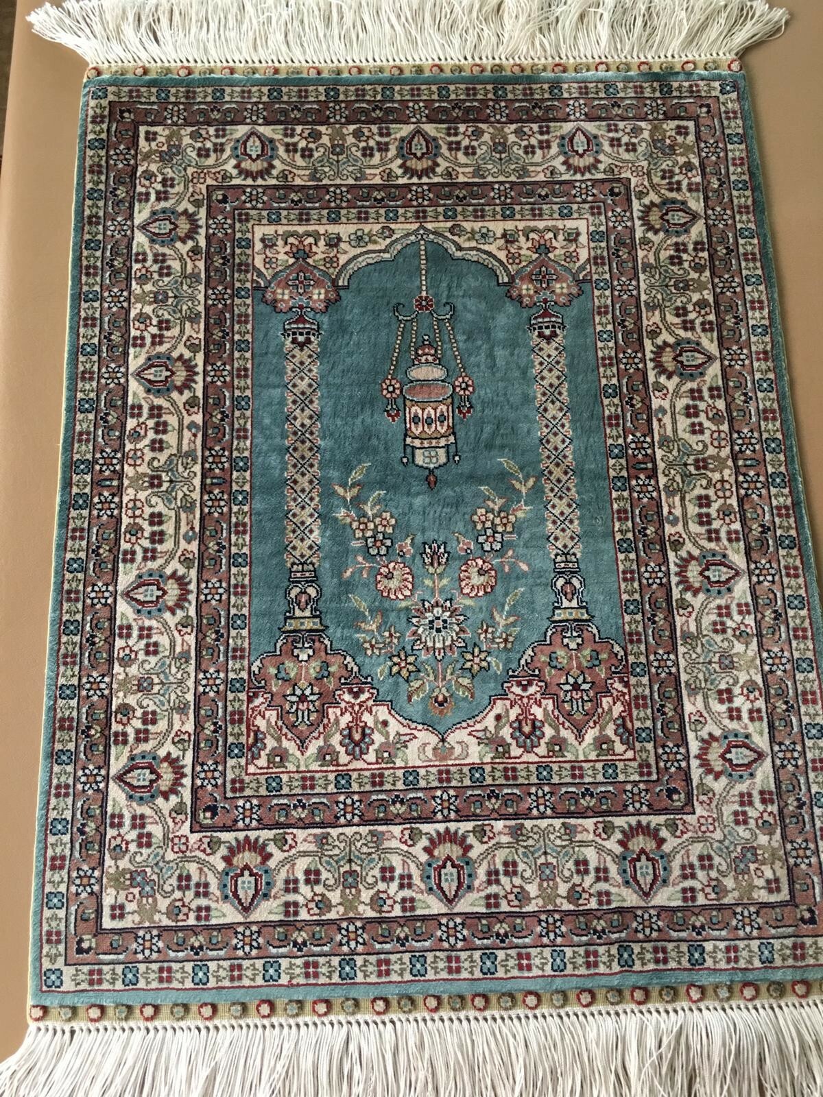Hereke Silk On Silk Rug Hand Knotted gallery
