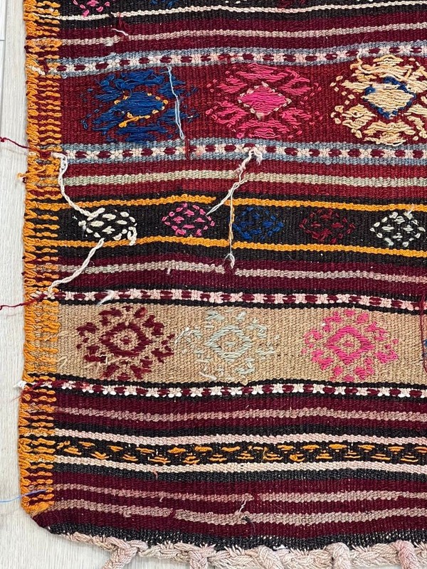 Hand Knotted Vintage Tribal Sumack 100% Wool Rug Made In Afghanistan. gallery