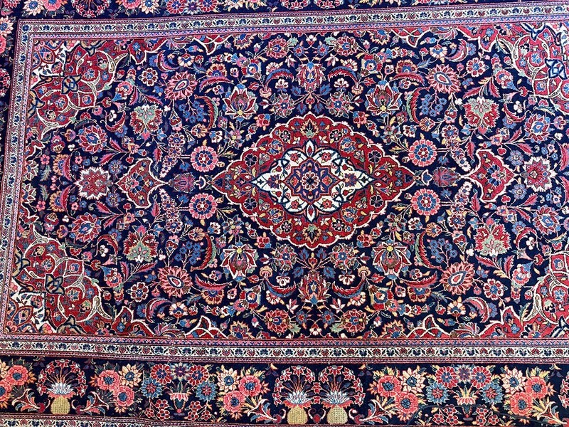 An Antique Classic Traditional Keshan Area rug gallery
