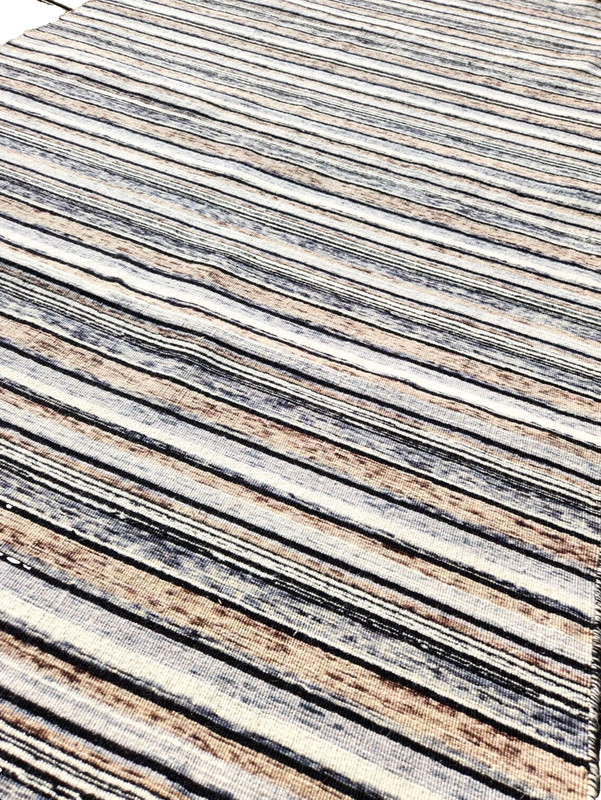 5'X7' HAND-KNOTTED-BOHEMIAN TRIBAL GEOMETRIC MUTED WOOL MODERN KILIM RUG gallery