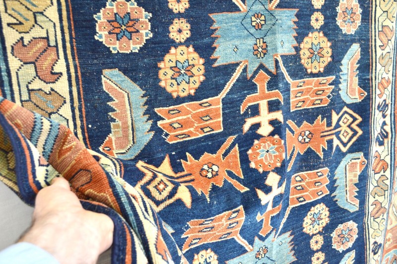 WONDERFUL ANTIQUE CAUCASIAN SHIRVAN CIRCA 1890'S kazak , kuba , gallery