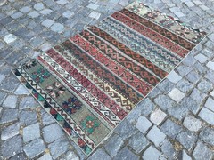 Home Decor Rug, Turkish Vintage Rug, Boho Decor Rug, Oushak Kilim Rug,2,7×5,0ft