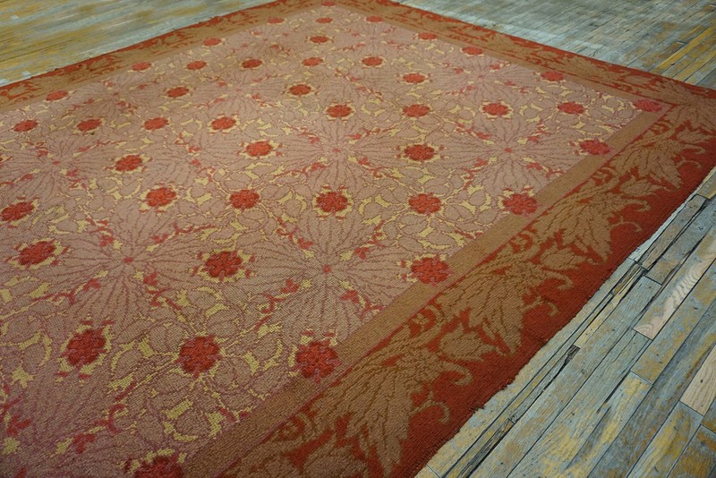 Yellow Antique Donegal - Arts & Crafts Ireland Allover Knotted Rug gallery