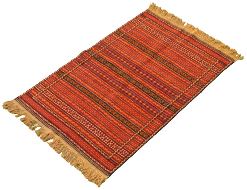 Vintage Hand Woven Area Rug 3'3" x 4'11" Traditional Wool Oriental Carpet gallery