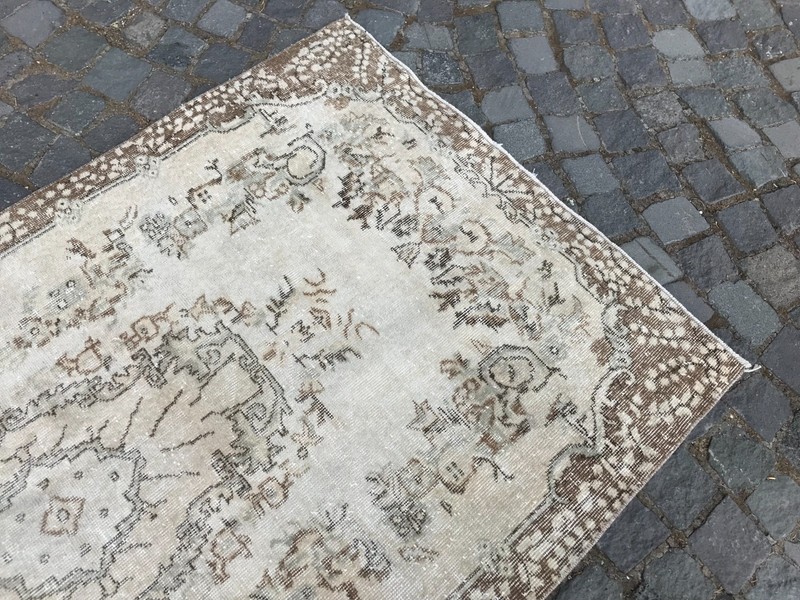 Home Decor Rug, Turkish Vintage Rug, Boho Decor Rug, Oushak Rug, 3,6 x 6,7 ft gallery