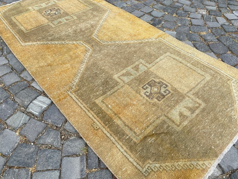 Handmade Wool Rug, Bohemian Area Rug, Turkish Vintage Rug, Home Rug,3,1 x 6,6 ft gallery
