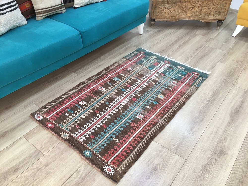 vintage kilim rug, turkish rug, bohemian rug, wall decor rug, hand woven rug