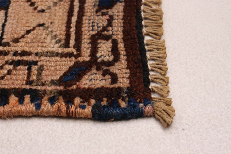 3'7" x 11'0" Vintage Hand-knotted Runner Rug Traditional Oriental Wool Carpet gallery