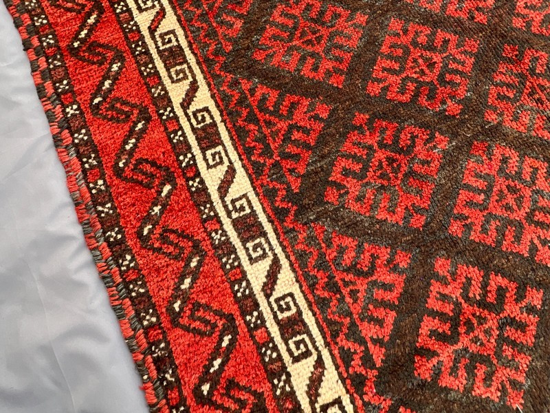 160 X 290 cm Vintage Natural Vegetable Dye Jamshiri Nomad Maldari Belouch Carpe gallery