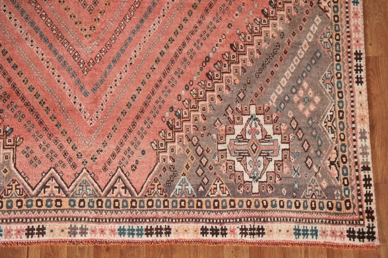 Vintage Wool Traditional Handmade Rug 6x9 Geometric Living Room Carpet gallery