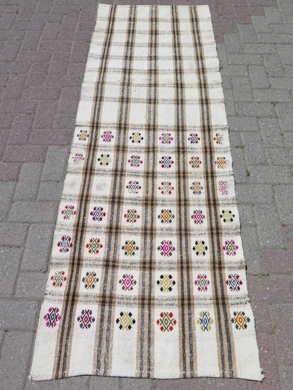 Runner Rug, Stair Rug, Hallway Rug, Modern Kilim Runner, Aisle Rug Runner 30X84" gallery