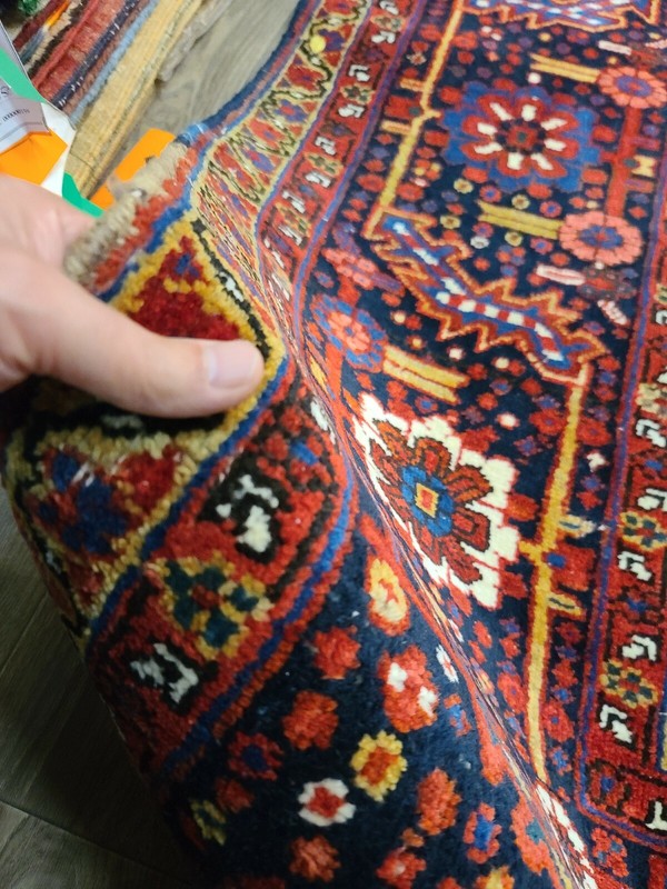 Antique handwoven authentic traditional herize design size 11'3"x15'7"cir1930s gallery