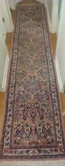 Antique Sarouk Sarug 374 X 83 cm Floral Pattern Runner Rug W/ Certification