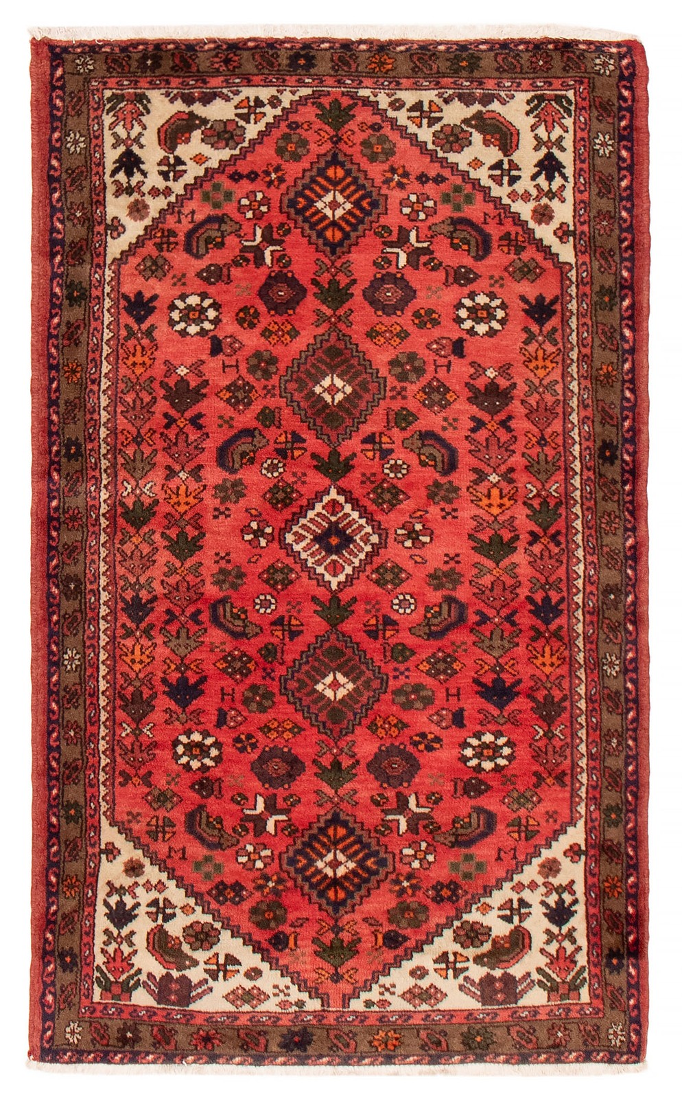 Traditional Vintage Hand-Knotted Area Rug 3'7" x 5'11" Oriental Wool Carpet gallery