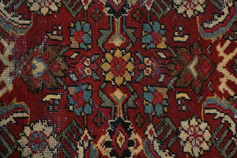 Antique Vegetable Dye Hand-knotted Area Rug Traditional Living Room Carpet 9x12 gallery