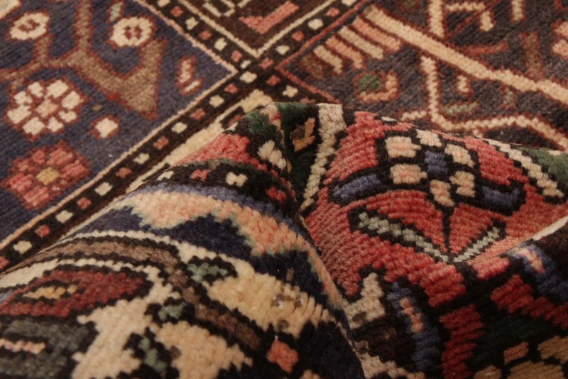 Vintage 4'3" x 6'3" Traditional Hand Knotted Vegetable Dye Wool Area Rug gallery