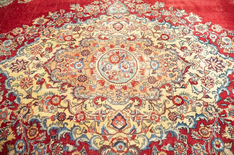 Semi-Antique Distressed Oriental Rug Muted Colors Living Room Carpet 10x13 Ft gallery
