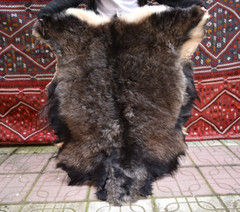 Angora Goat Leather Goatskin Fur 2 x 3 ft Pelt Hide 100% Natural Goat Skin Rug