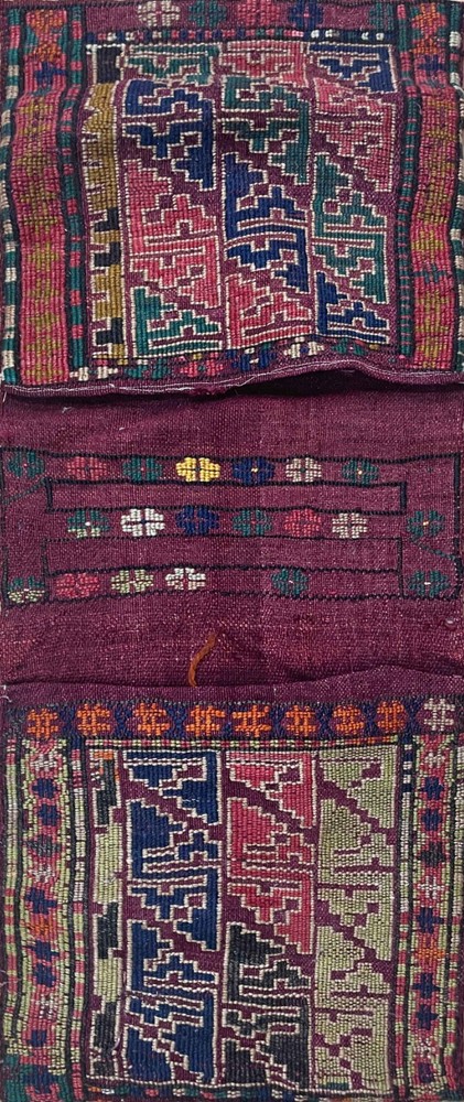 Antique Azerbaijan Saddle Bag, 16" x 40" #17525