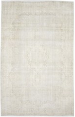 Handmade Antique Distressed Oriental Rug Floral Living Room Carpet 7’9X11’6 ft