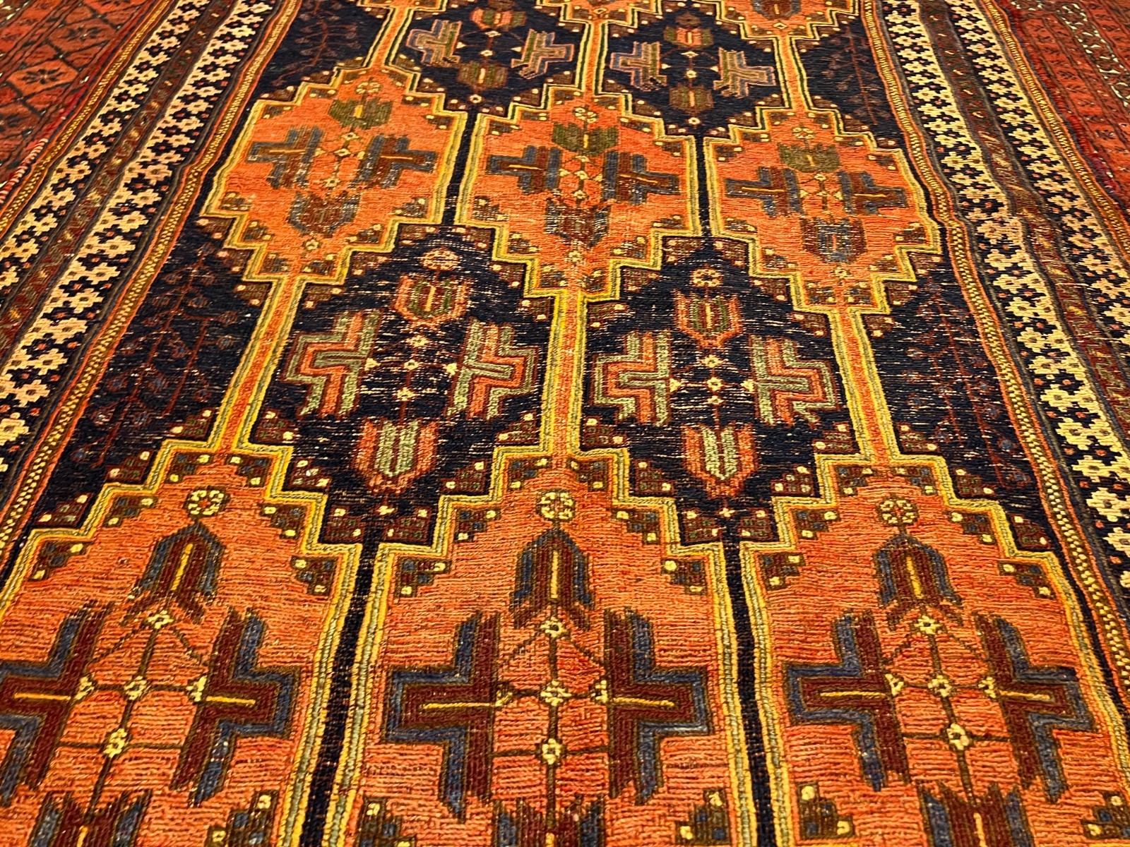 125 X 210 CM COLLECTORS' ITEM Antique Kazak Daghistani Group Fine Quality Kilim gallery