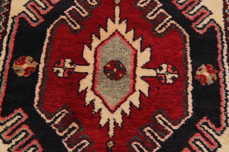 Handmade Red Wool Runner Rug 2'11" x 10'11" Tribal gallery