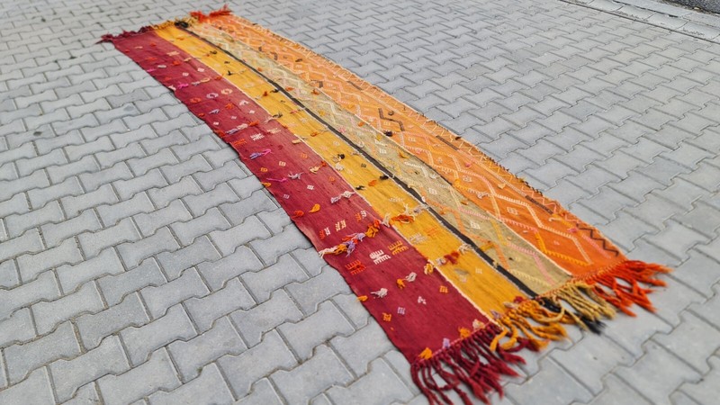 Antique kilim, Kitchen rug 3x11, Dining room rug, hallway Rug, 3x11 Kilim rug gallery