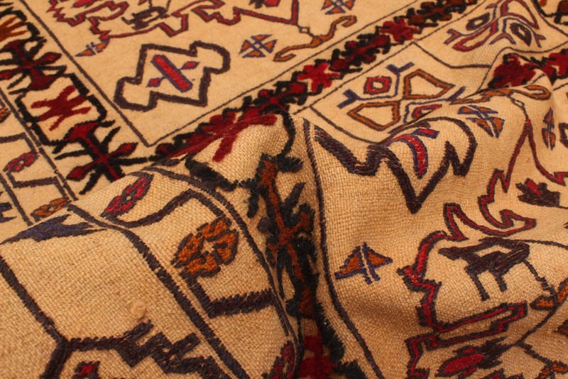 Vintage Hand Woven Area Rug 4'3" x 6'8" Traditional Wool Oriental Carpet gallery
