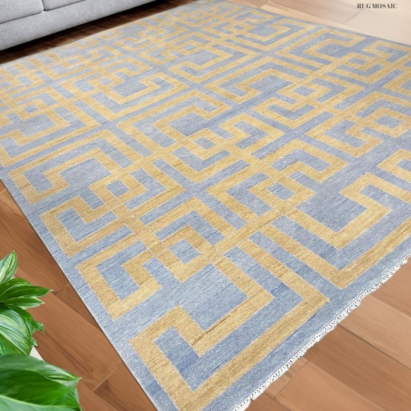 Vintage Turkish Oushak Rug, Beige 9X12 ft, Handmade Wool, Bohemian Anatolian gallery