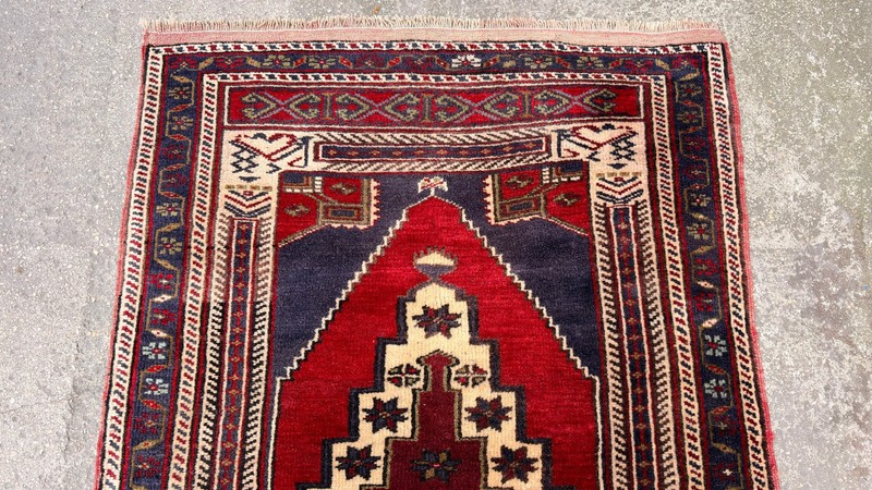 3'2'' X 5'2'' Vintage Carpet Natural Village Rug Handmade Rug.SKU:T1736 gallery