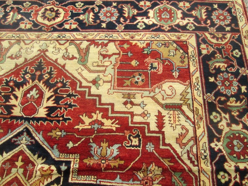 9 x 12 FINE SERAPI DESIGN ORIENTAL ROOM SIZE RUG EXCELLENT CONDITION # 124 gallery