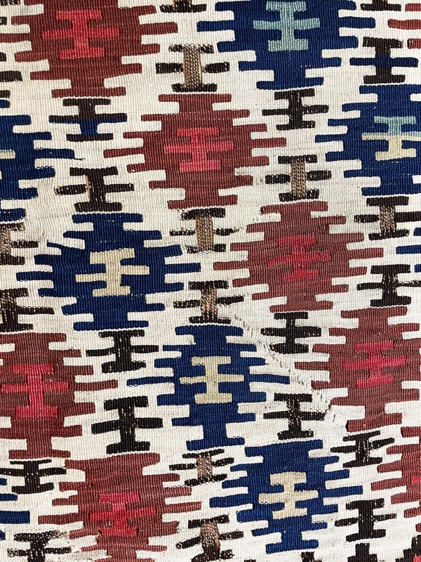 Antique Caucasian Shirvan Kilim, 2'1" x 3'5" C-1880 #16375 gallery