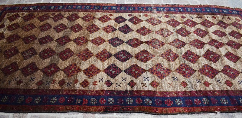 6'2 x 11'8 Collector's piece antique handmade afghan baluchi wool area rug gallery